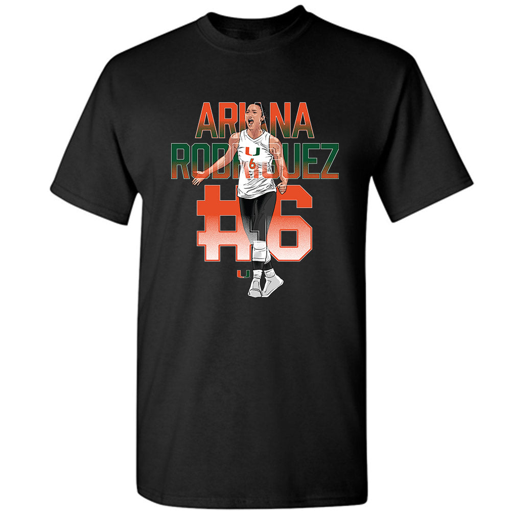 Miami - NCAA Women's Volleyball : Ariana Rodriguez - Player Collage T-Shirt-0