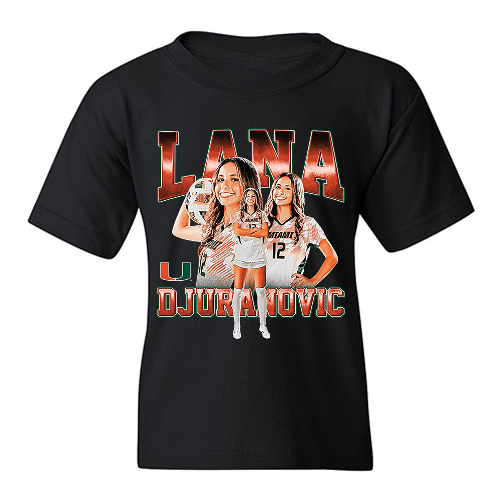 Miami - NCAA Women's Soccer : Lana Djuranovic - Player Collage Youth T-Shirt-0