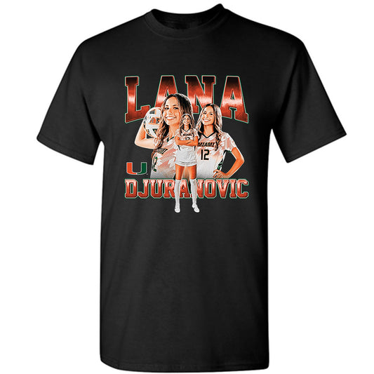 Miami - NCAA Women's Soccer : Lana Djuranovic - Player Collage T-Shirt-0