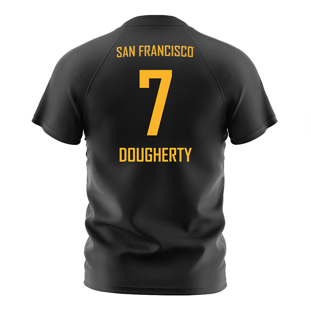  - NCAA Men's Soccer : Mason Dougherty - Black Soccer Jersey-1