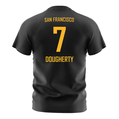  - NCAA Men's Soccer : Mason Dougherty - Black Soccer Jersey-1