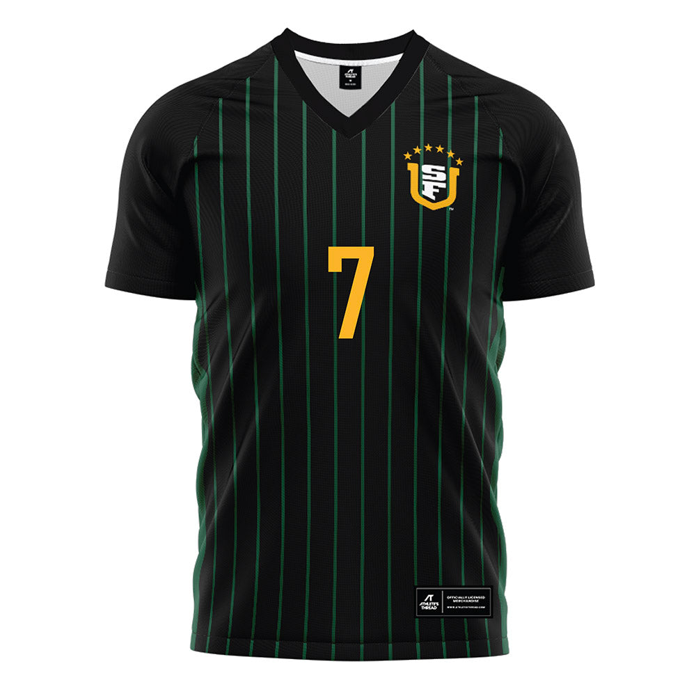  - NCAA Men's Soccer : Mason Dougherty - Black Soccer Jersey-0