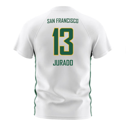 USFCA - NCAA Women's Soccer : Alyssa Jurado - White Soccer Jersey-1
