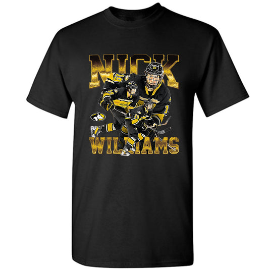 Michigan Tech - NCAA Men's Ice Hockey : Nick Williams - Player Collage T-Shirt-0