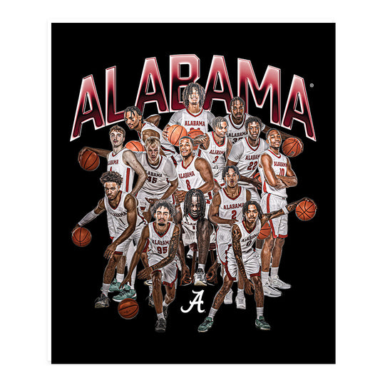 Alabama - NCAA Men's Basketball : - Poster 20x24-0