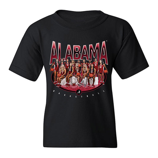 Alabama - NCAA Women's Basketball : - Team Collage Youth T-Shirt-0