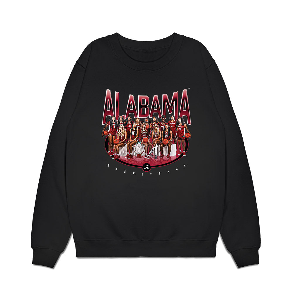 Alabama - NCAA Women's Basketball : - Team Collage Premium Crewneck Sweatshirt-0