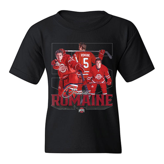 Ohio State - NCAA Men's Ice Hockey : Chris Romaine - Youth T-Shirt-0