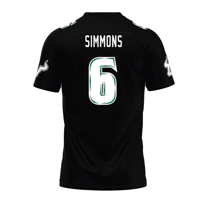 USF - NCAA Football : Naiem Simmons - Black Premium Football Jersey-1