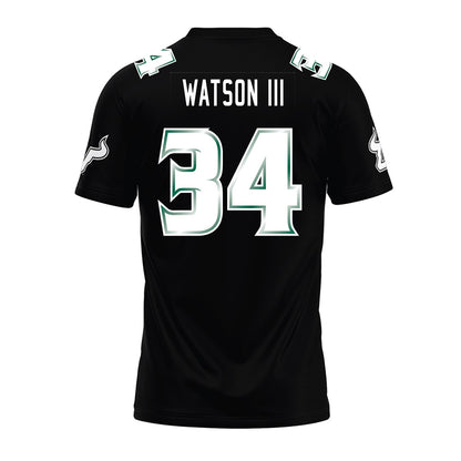 USF - NCAA Football : Rico Watson III - Black Premium Football Jersey-1