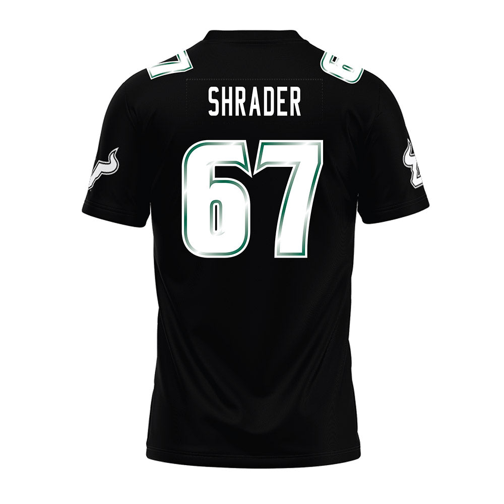USF - NCAA Football : Thomas Shrader - Black Premium Football Jersey-1