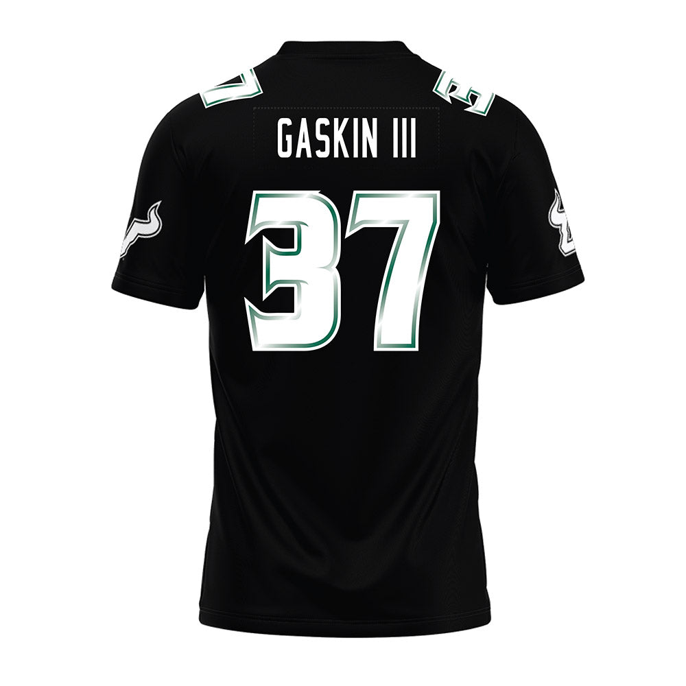 USF - NCAA Football : Fred Gaskin III - Black Premium Football Jersey-1