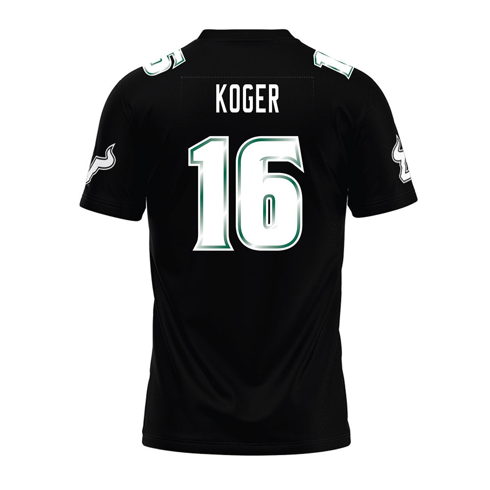 USF - NCAA Football : Jeremiah Koger - Black Premium Football Jersey-1