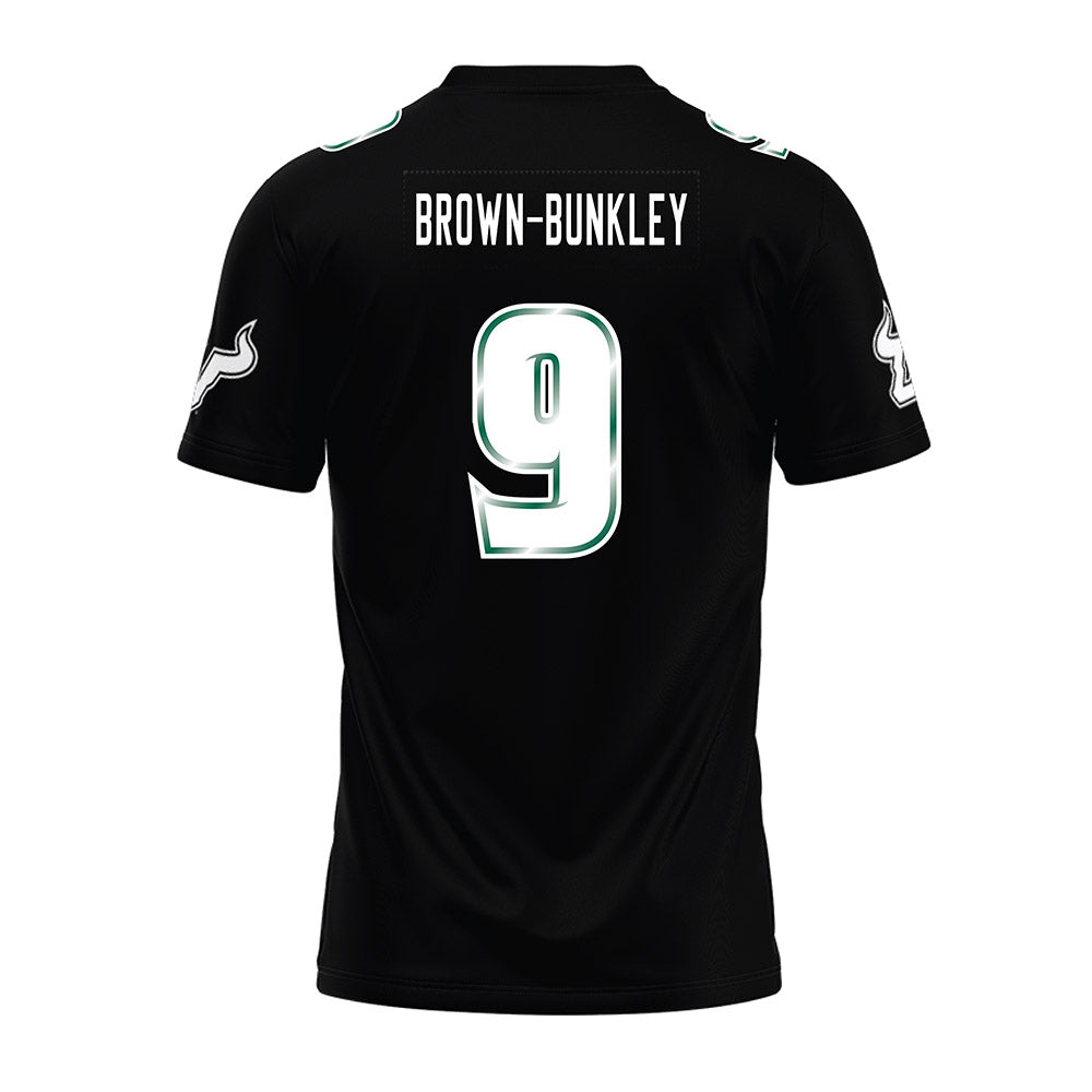 USF - NCAA Football : Aamaris Brown-Bunkley - Black Premium Football Jersey-1