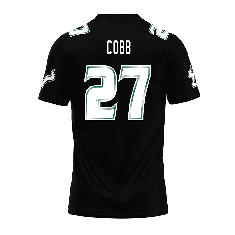 USF - NCAA Football : Cameron Cobb - Black Premium Football Jersey-1