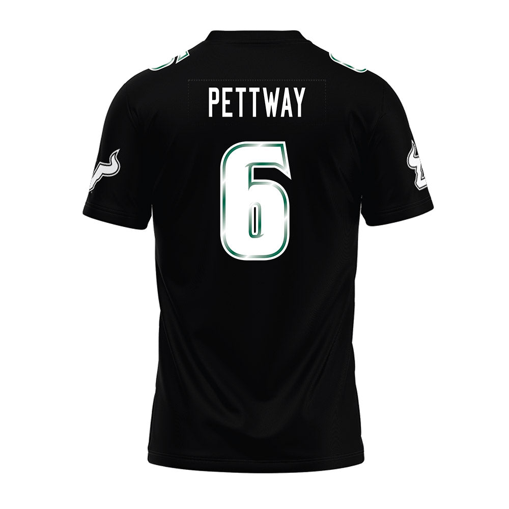 USF - NCAA Football : Jamie Pettway - Black Premium Football Jersey-1