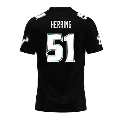 USF - NCAA Football : Zane Herring - Black Premium Football Jersey-1