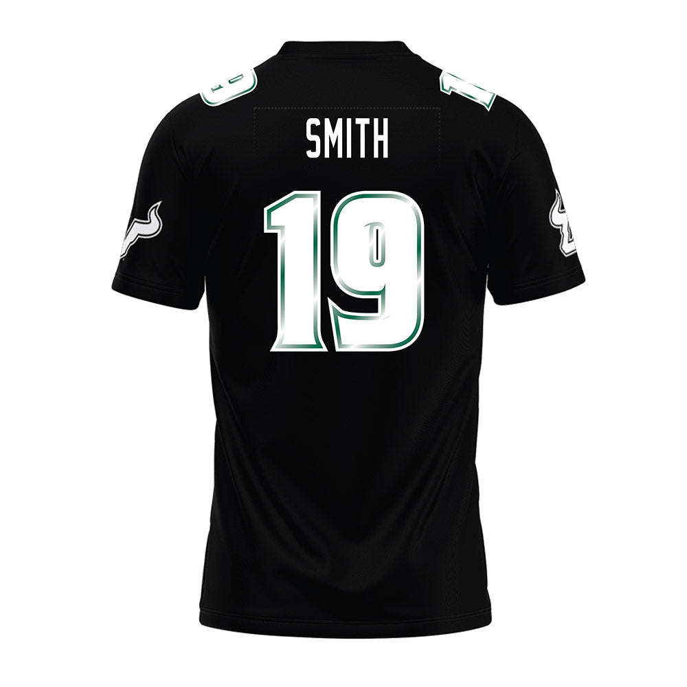 USF - NCAA Football : JeyQuan Smith - Black Premium Football Jersey-1