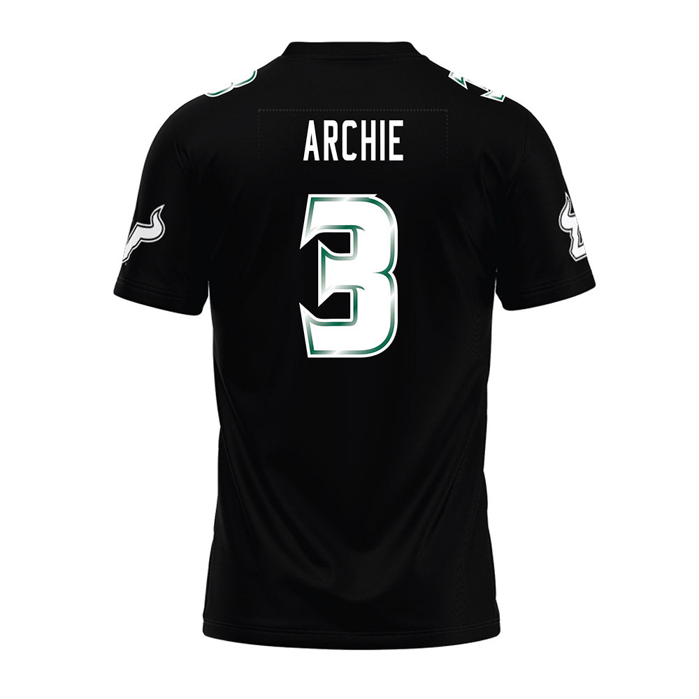 USF - NCAA Football : Bryce Archie - Black Premium Football Jersey-1