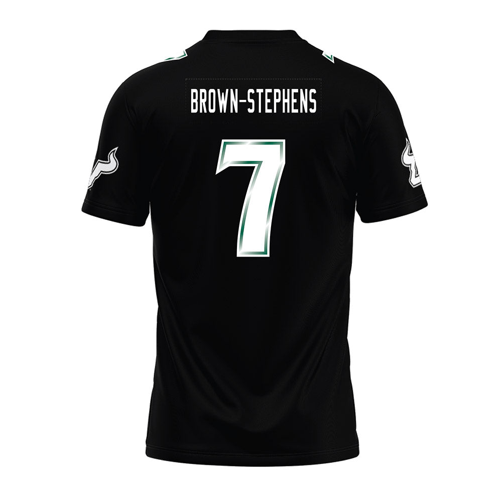 USF - NCAA Football : Michael Brown-Stephens - Black Premium Football Jersey-1