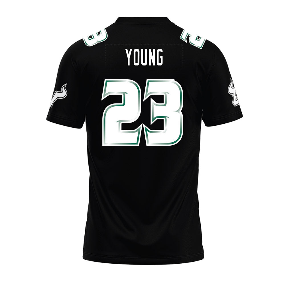 USF - NCAA Football : Yasias Young - Black Premium Football Jersey-1