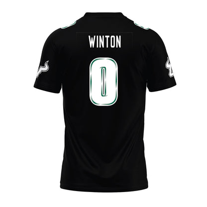 USF - NCAA Football : Brandon Winton - Black Premium Football Jersey-1