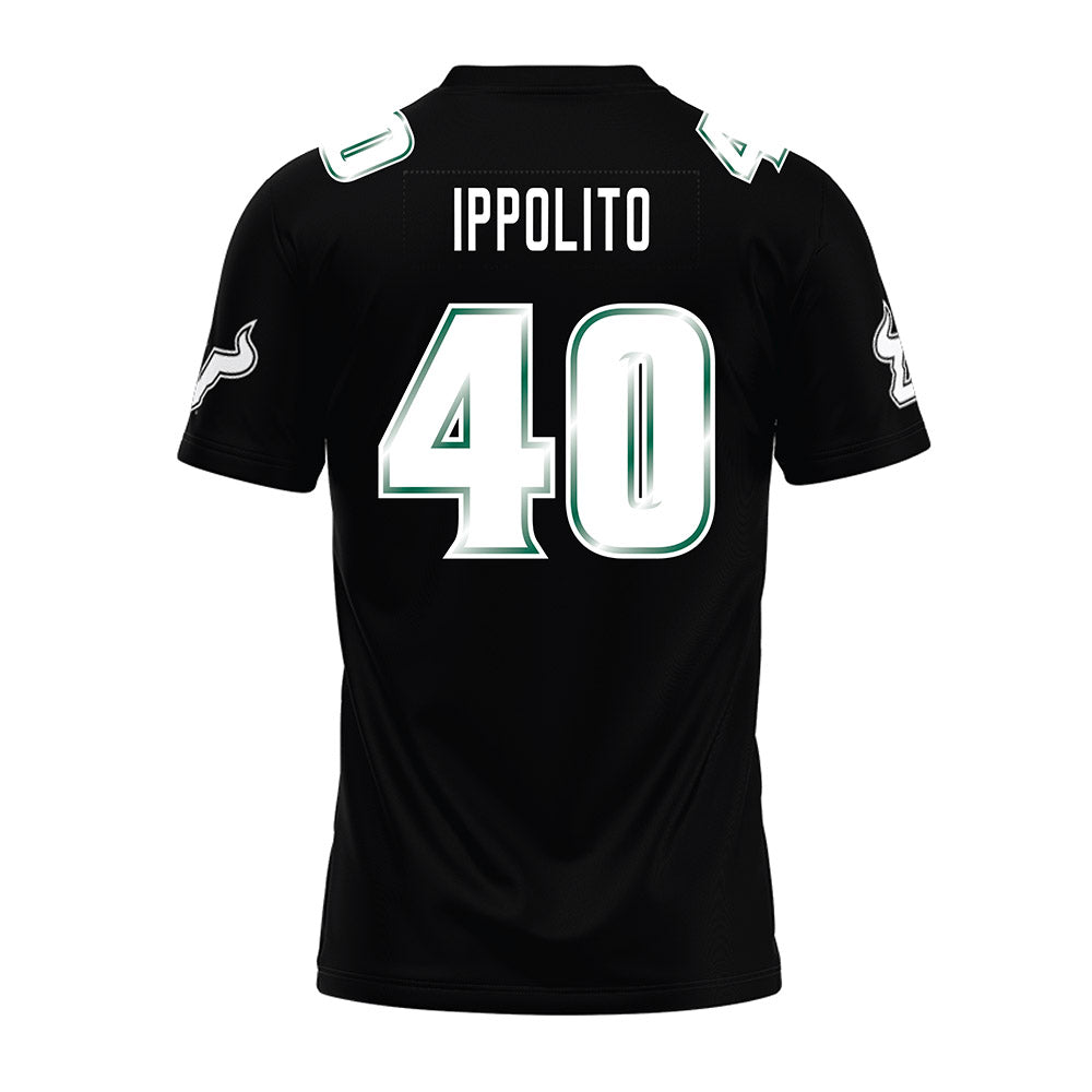 USF - NCAA Football : Ty Ippolito - Black Premium Football Jersey-1