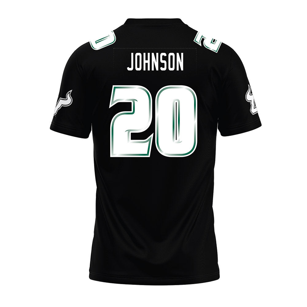 USF - NCAA Football : Jaylen Johnson - Black Premium Football Jersey-1