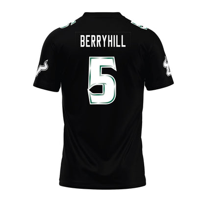 USF - NCAA Football : Caqavouis Berryhill - Black Premium Football Jersey-1