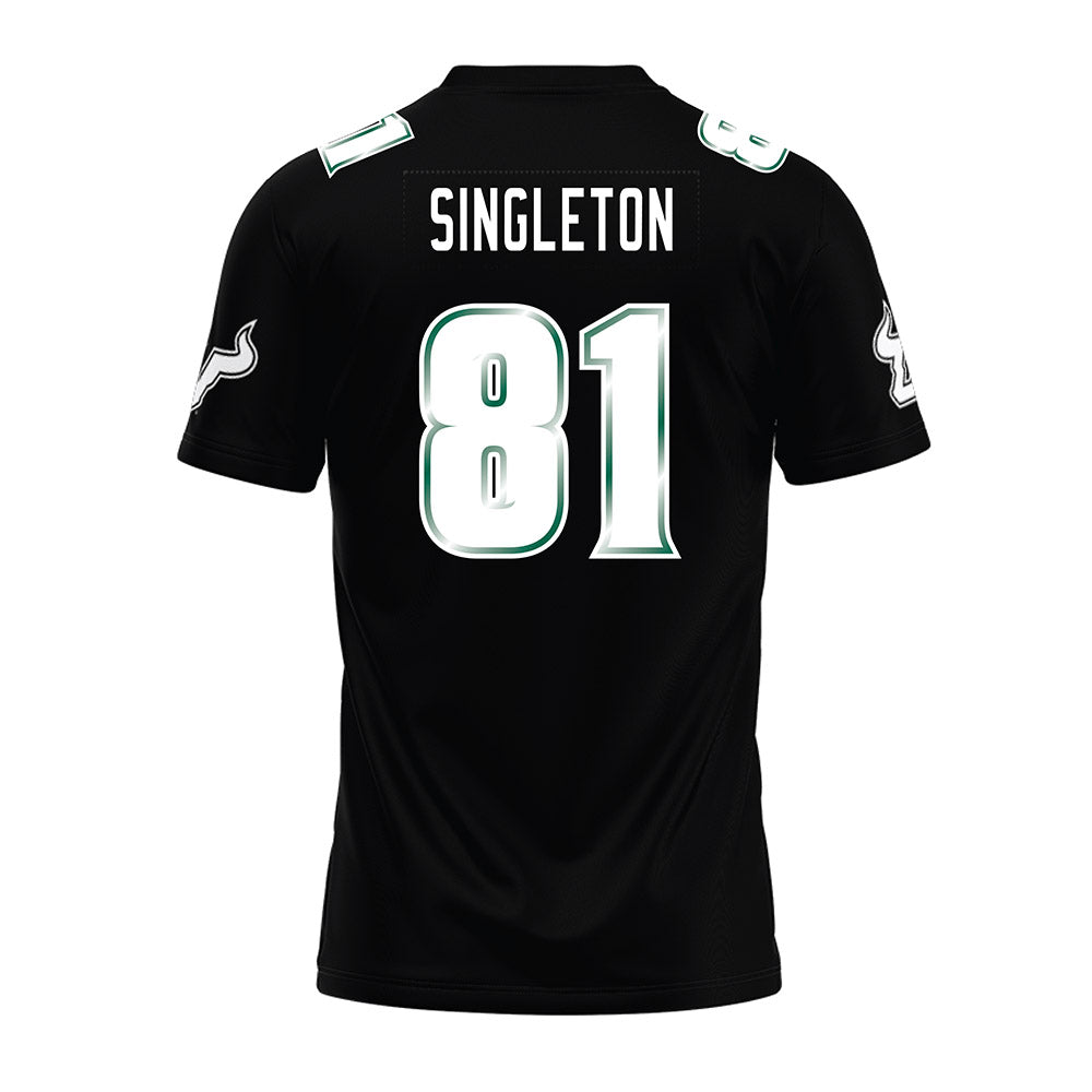 USF - NCAA Football : Keshaun Singleton - Black Premium Football Jersey-1