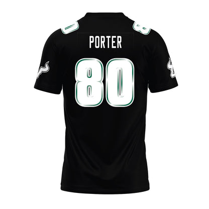 USF - NCAA Football : Joshua Porter - Black Premium Football Jersey-1