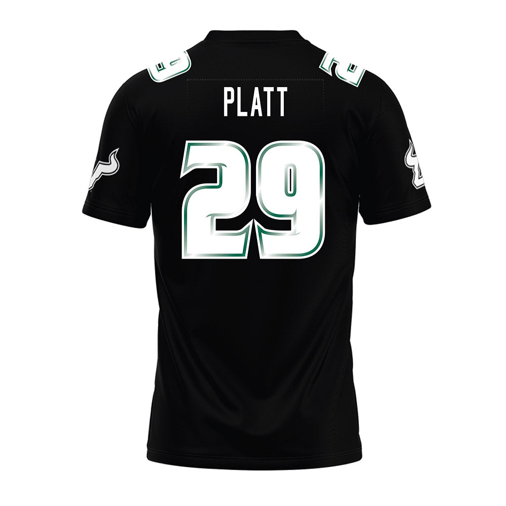 USF - NCAA Football : Deylen Platt - Black Premium Football Jersey-1