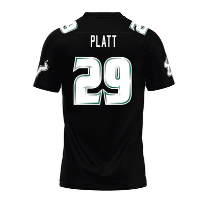 USF - NCAA Football : Deylen Platt - Black Premium Football Jersey-1