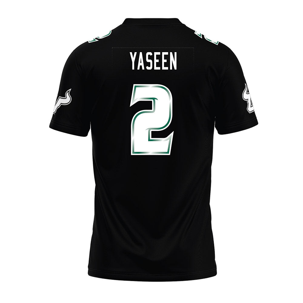 USF - NCAA Football : Abdur-Rahmaan Yaseen - Black Premium Football Jersey-1