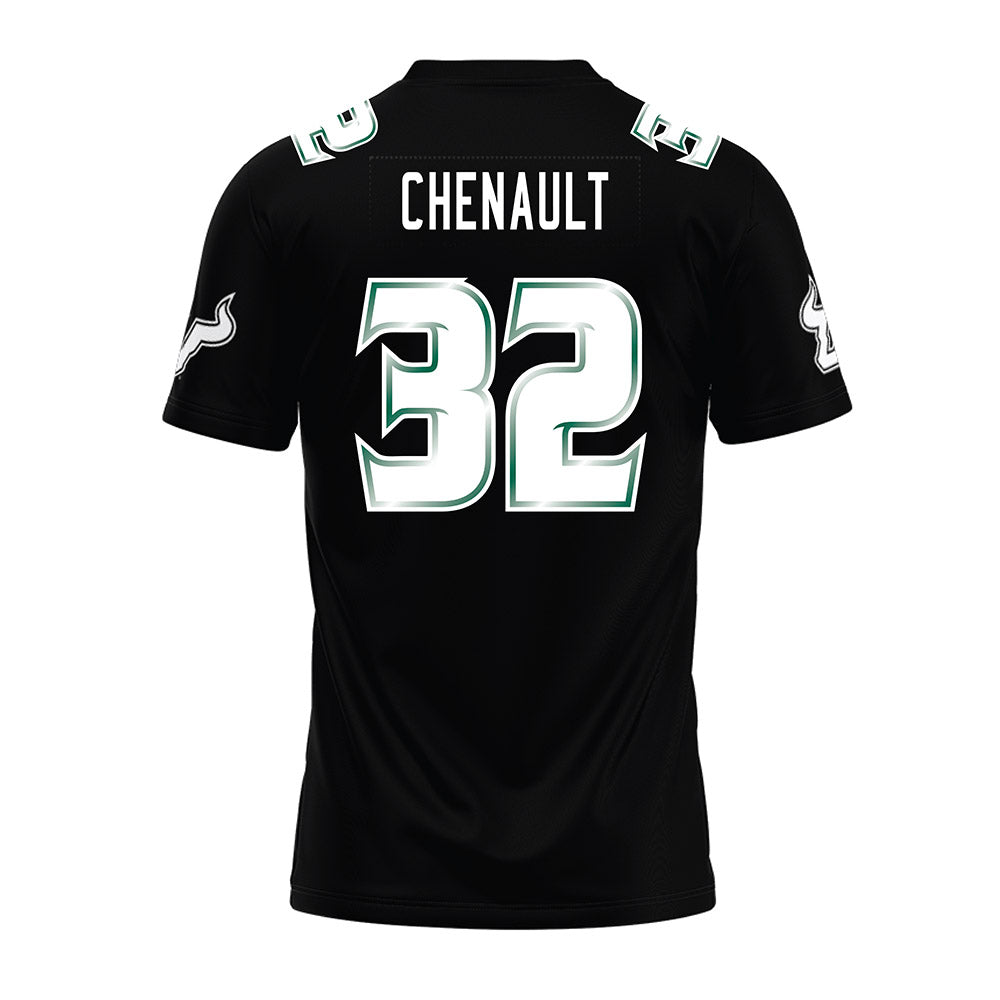 USF - NCAA Football : James Chenault - Black Premium Football Jersey-1