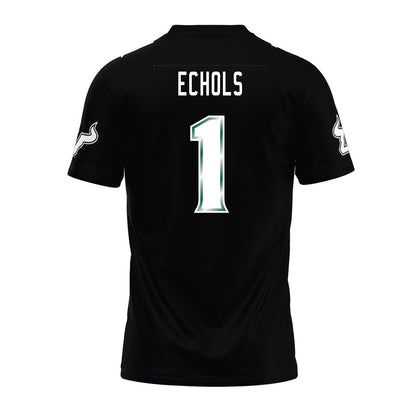 USF - NCAA Football : Jonathan Echols - Black Premium Football Jersey-1