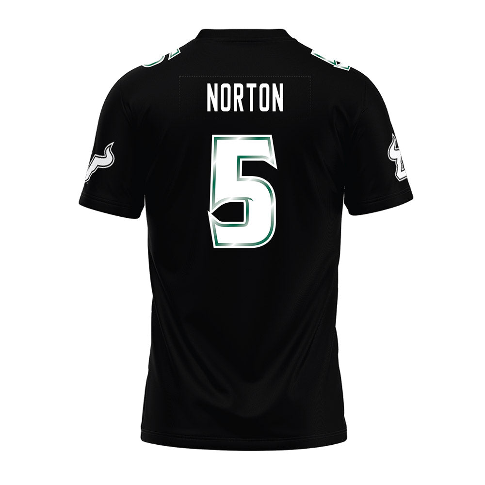 USF - NCAA Football : Cartevious Norton - Black Premium Football Jersey-1