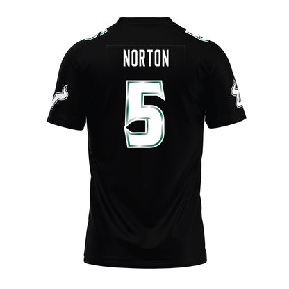 USF - NCAA Football : Cartevious Norton - Black Premium Football Jersey-1