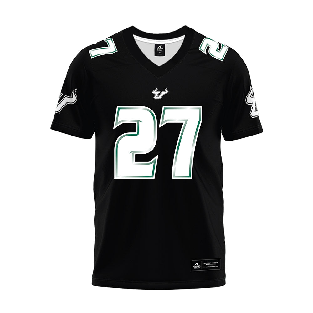 USF - NCAA Football : Cameron Cobb - Black Premium Football Jersey-0