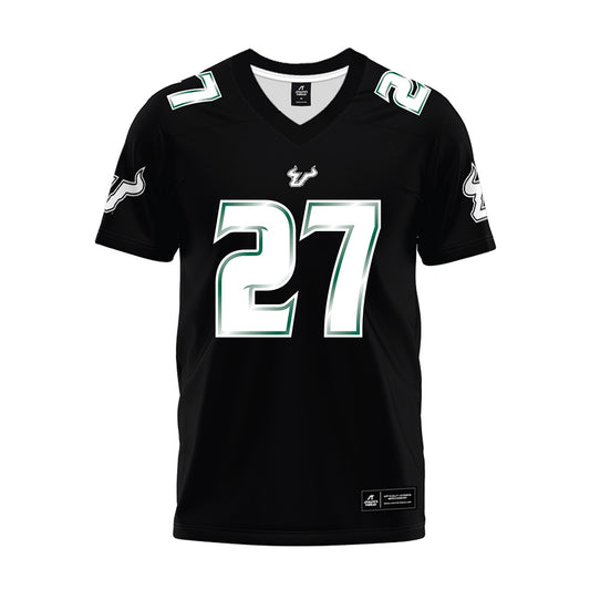 USF - NCAA Football : Cameron Cobb - Black Premium Football Jersey-0