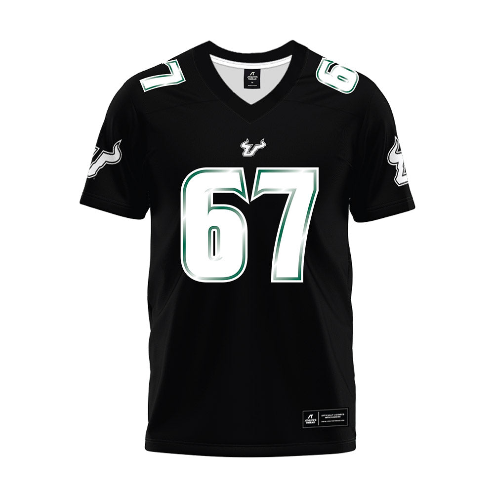 USF - NCAA Football : Thomas Shrader - Black Premium Football Jersey-0