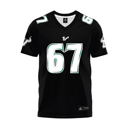 USF - NCAA Football : Thomas Shrader - Black Premium Football Jersey-0
