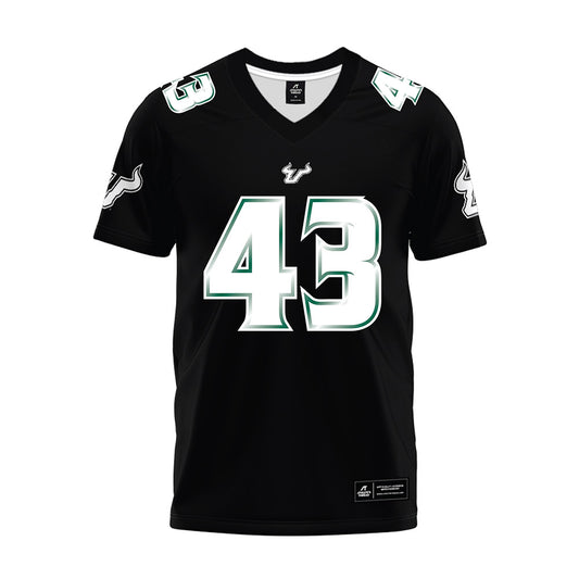 USF - NCAA Football : Cooper Evans - Black Premium Football Jersey-0