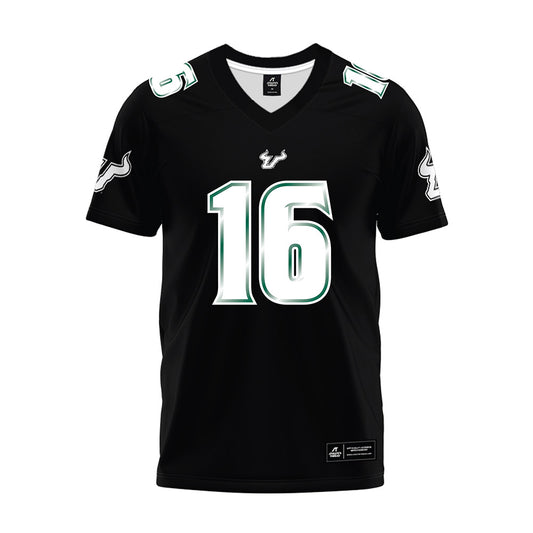 USF - NCAA Football : Ryan Bolduc - Black Premium Football Jersey-0