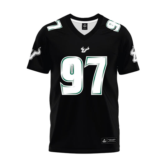 USF - NCAA Football : Jahari Grant - Black Premium Football Jersey-0