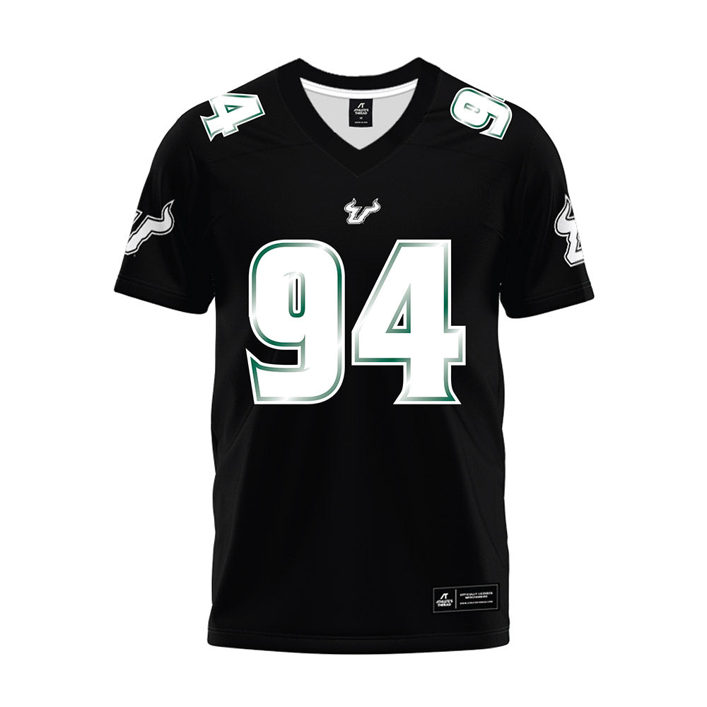 USF - NCAA Football : Brooks Williams Jr - Black Premium Football Jersey-0