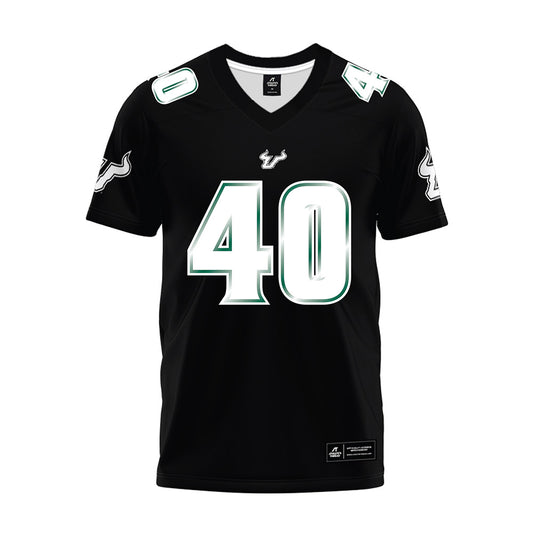 USF - NCAA Football : Jacob Merrifield - Black Premium Football Jersey-0