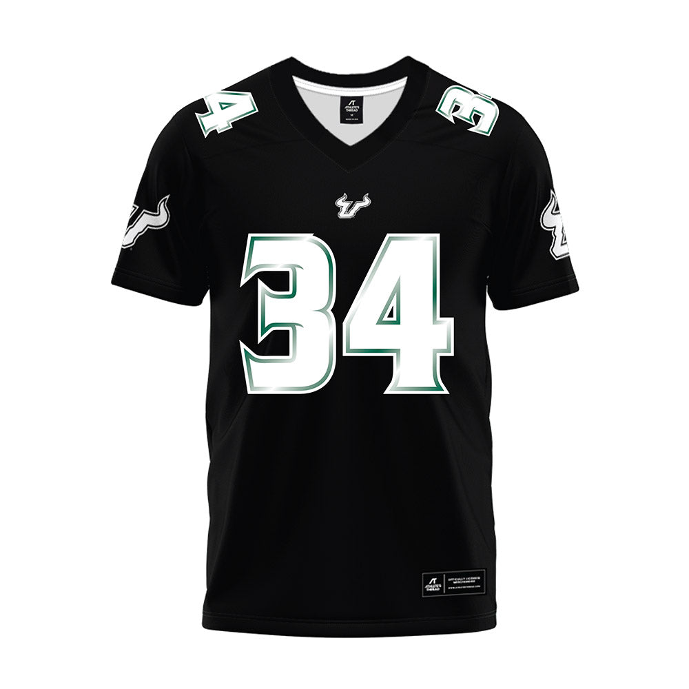 USF - NCAA Football : Rico Watson III - Black Premium Football Jersey-0