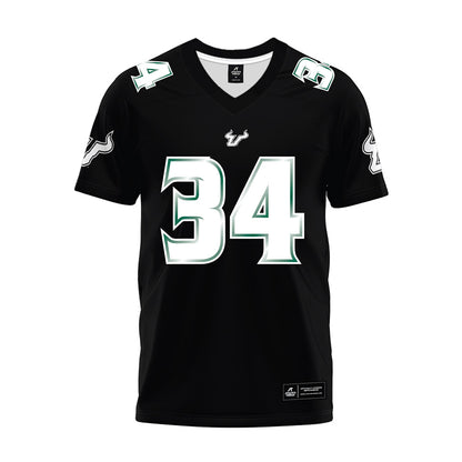 USF - NCAA Football : Rico Watson III - Black Premium Football Jersey-0