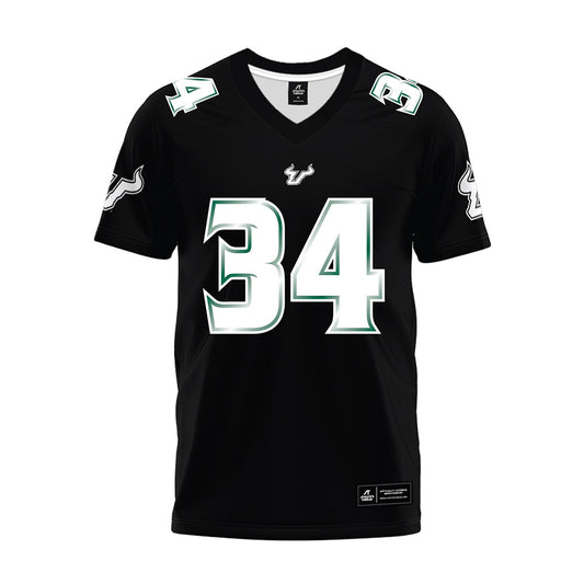 USF - NCAA Football : Rico Watson III - Black Premium Football Jersey-0
